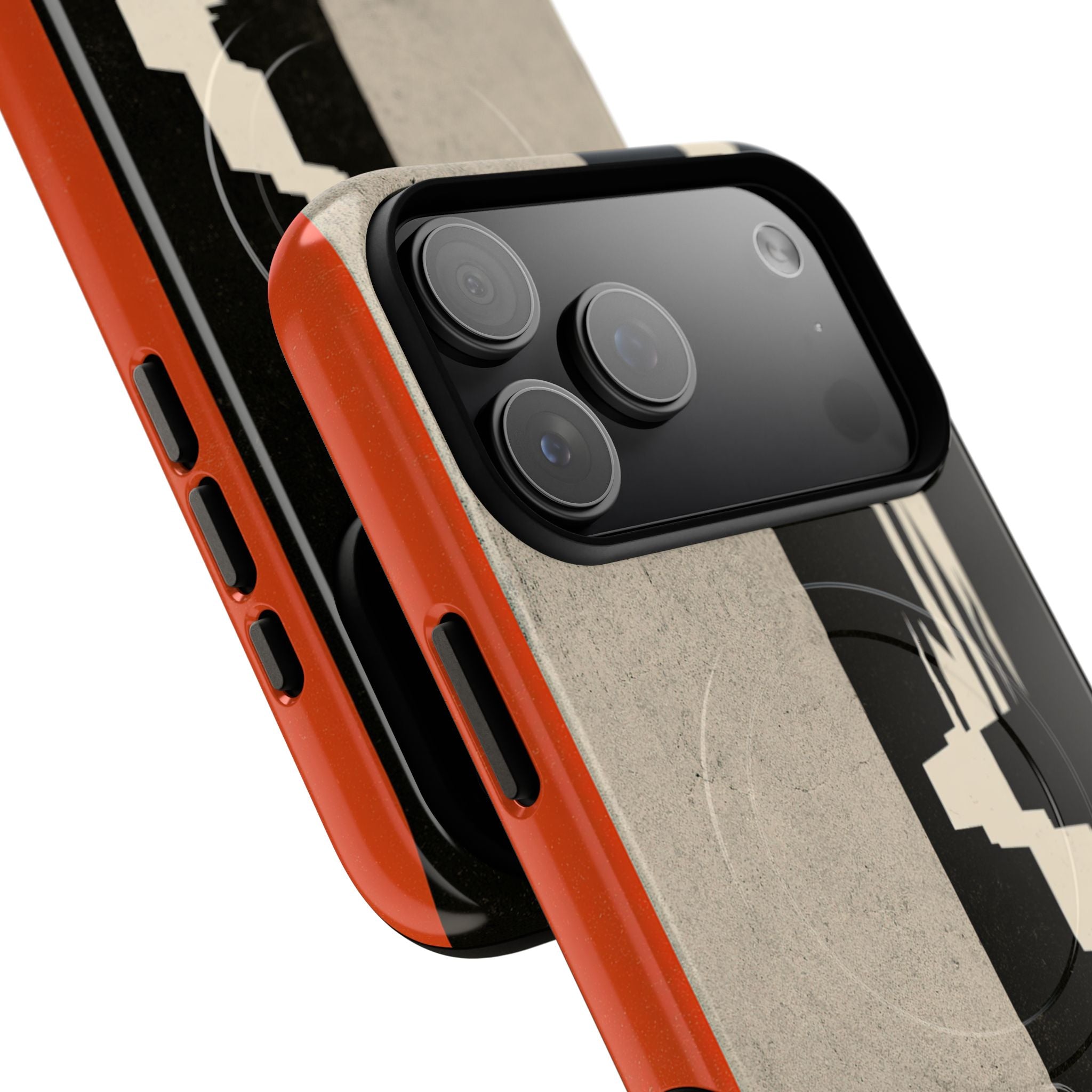 Orange Tough 2.0 Magsafe Phone Case for iPhone - Orange Monolith Rift