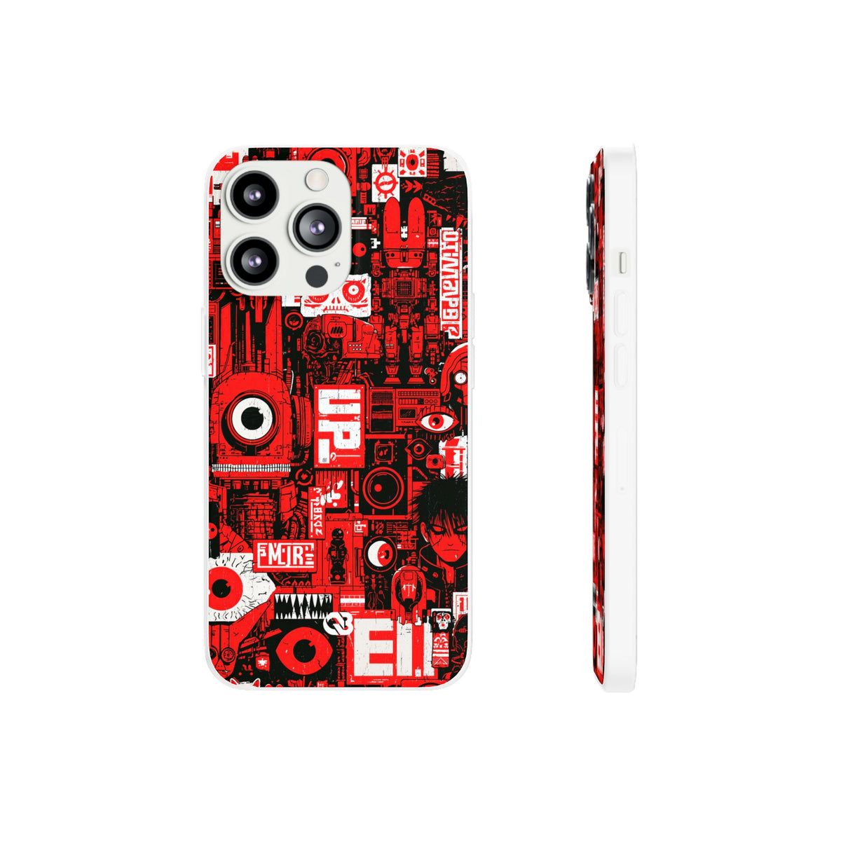 Neo Mecha Collage · Lite Phone Case for iPhone ·  Red