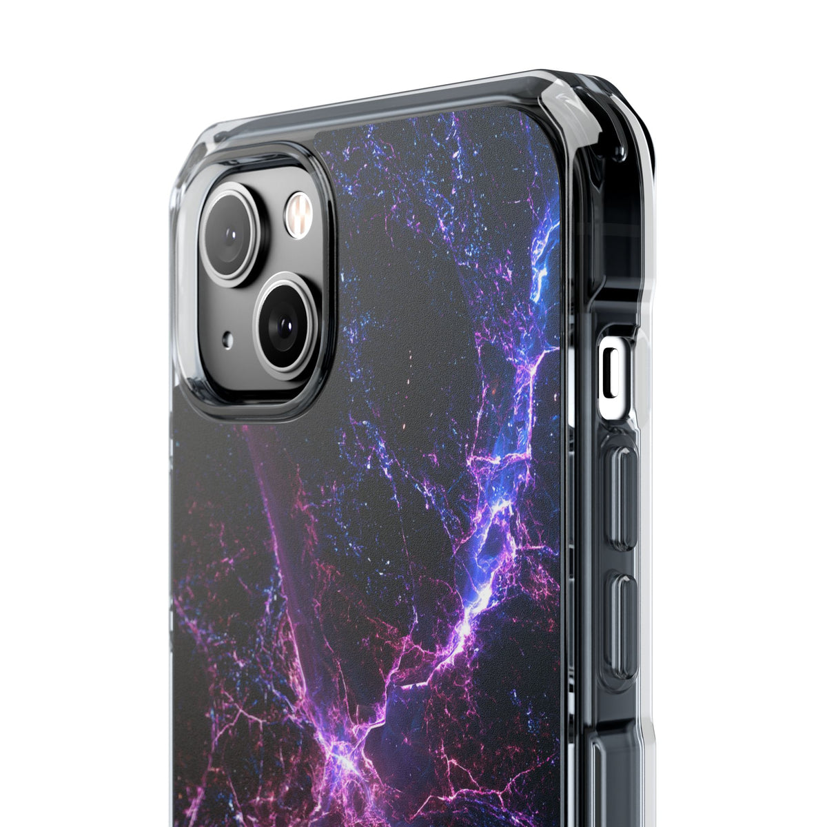 Neural Singularity · Clear Impact Magnetic Phone Case for iPhone · Black