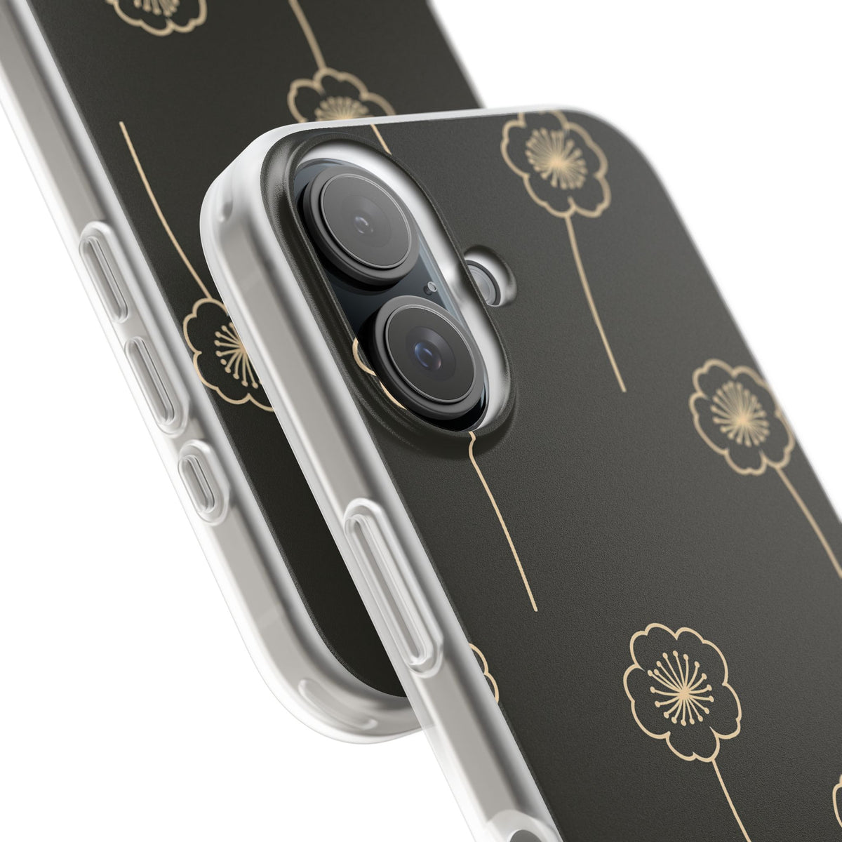Nocturne Bloom Contours · Lite Phone Case for iPhone ·  Black