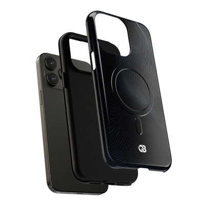 Black Tough 2.0 Magsafe Phone Case for iPhone - Obsidian Ridge Flux