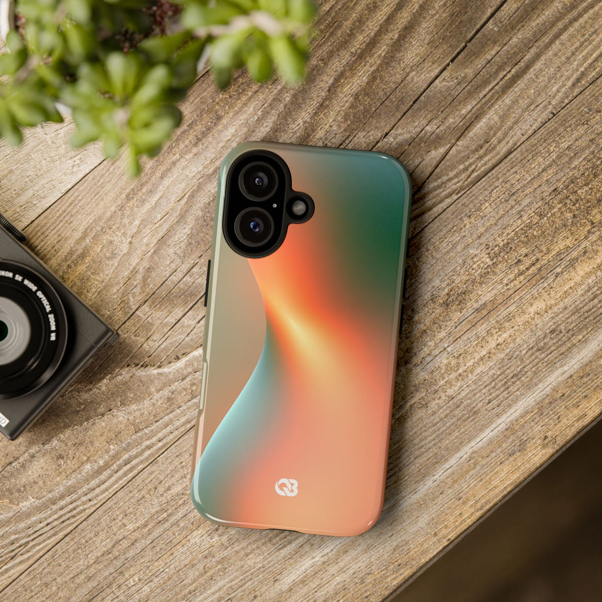 Radiant Contour · Tough Phone Case for iPhone · Orange