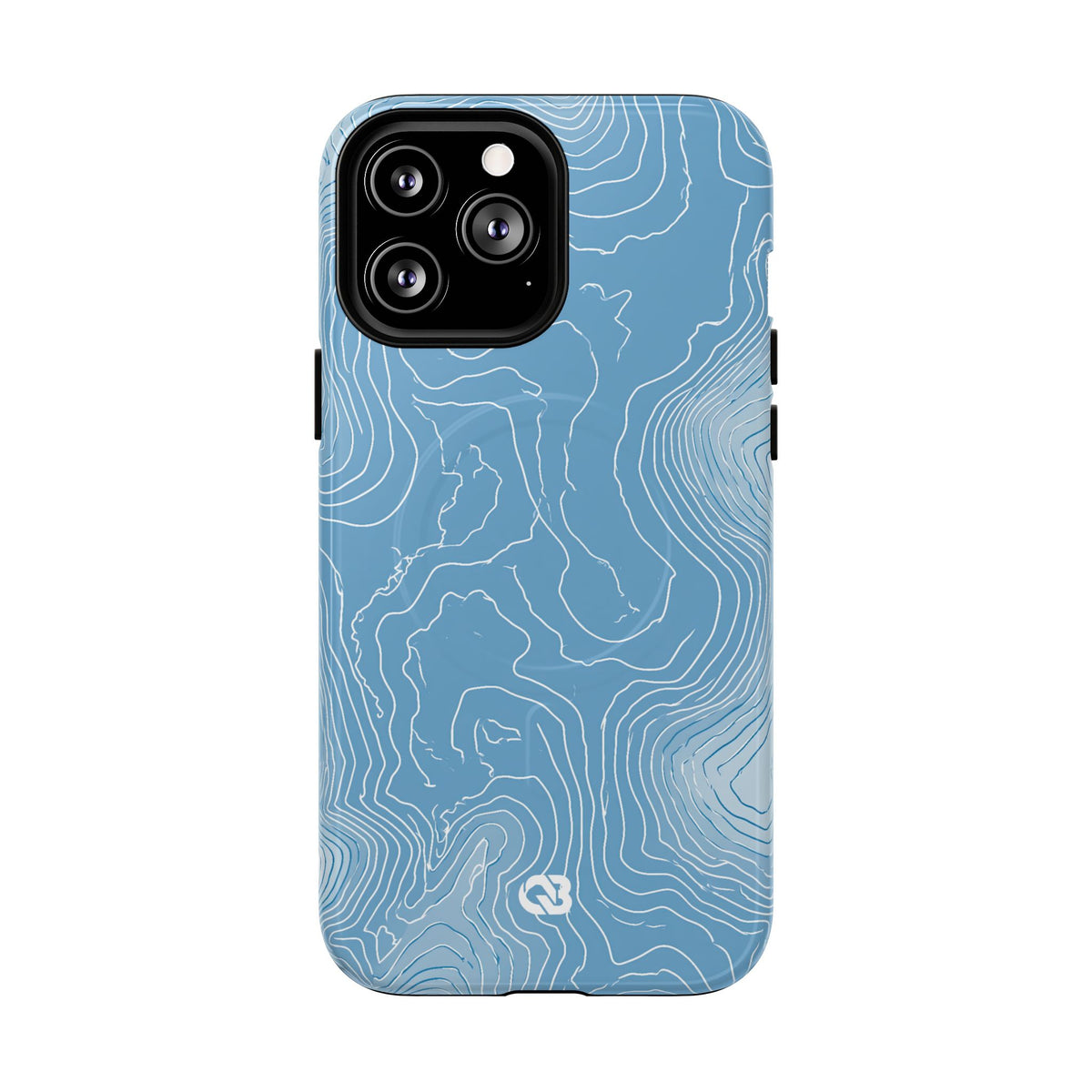 Glacial Basin Topo · Tough 2.0 Magnetic Phone Case for iPhone · Blue