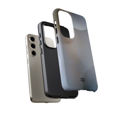 White Tough Phone Case for Samsung - Frosted Ribbed Sphere