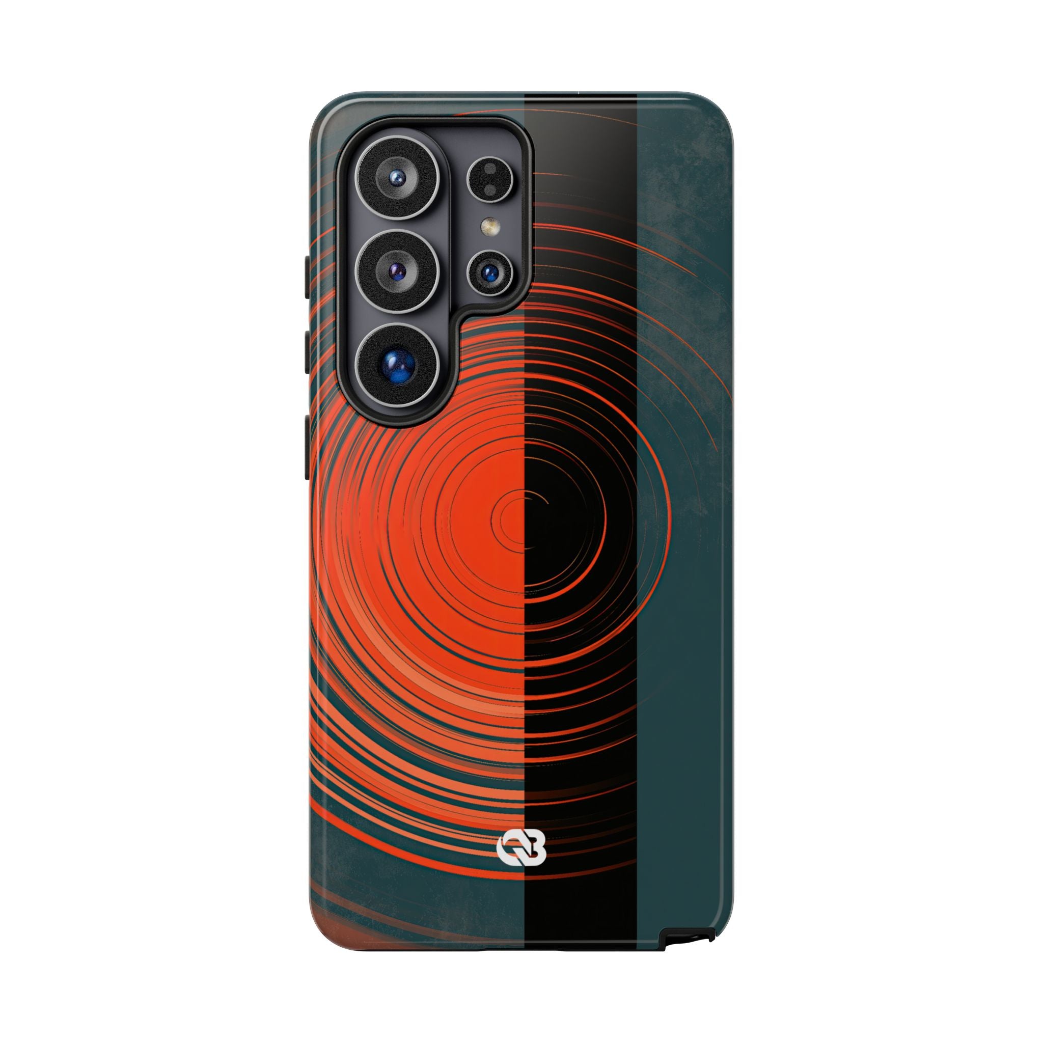 Teal Tough Phone Case for Samsung - Burnt Slate Radial