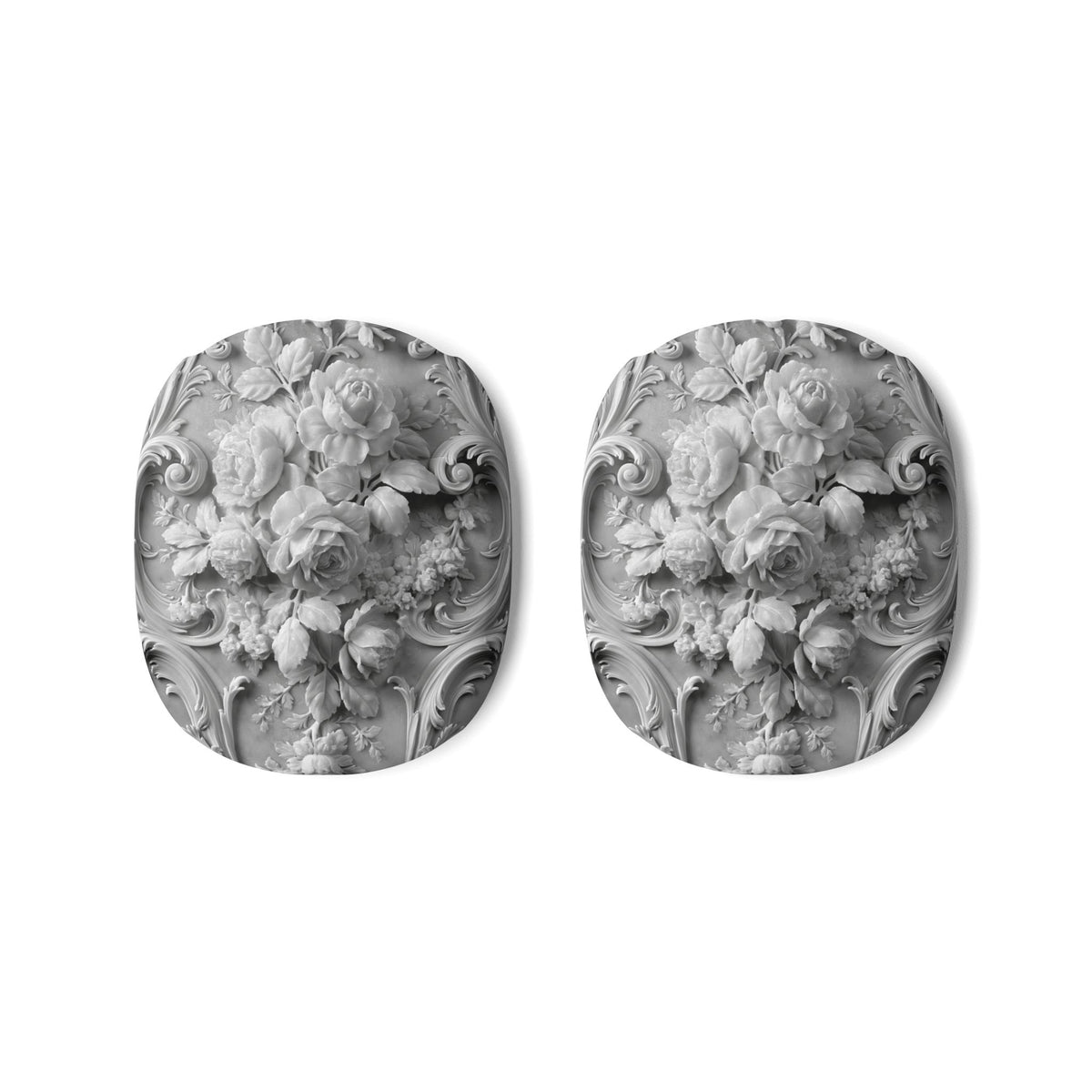 Rococo Marble Rose · Hard Case for AirPods Max · White