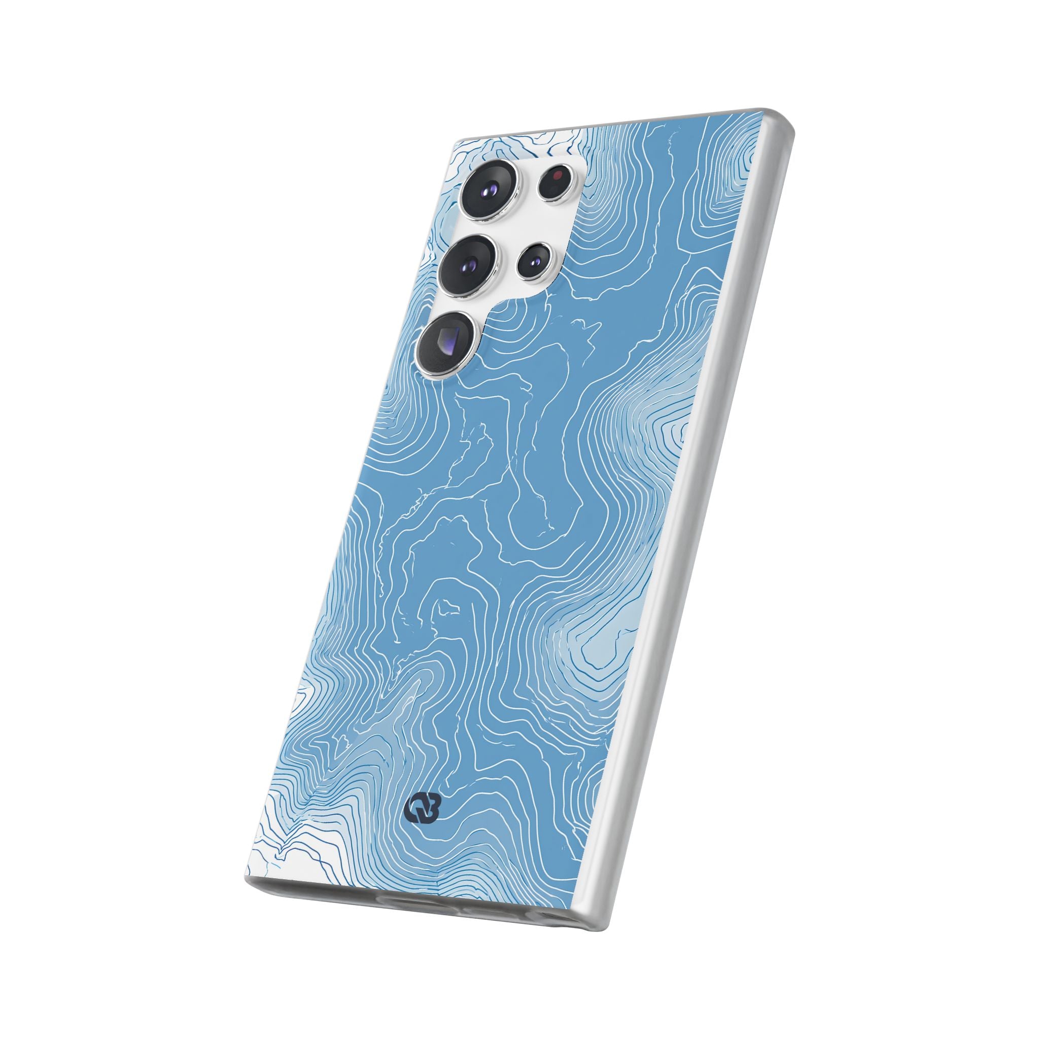 Blue Lite Phone Case for Samsung - Glacial Ridge Topo