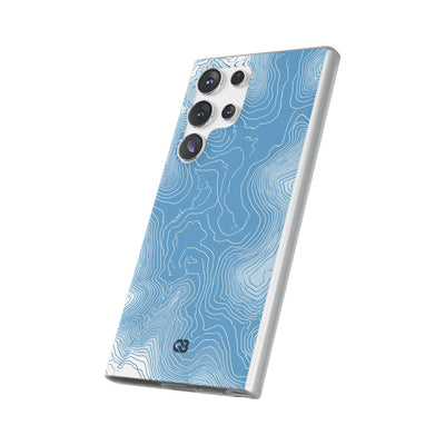 Blue Lite Phone Case for Samsung - Glacial Ridge Topo