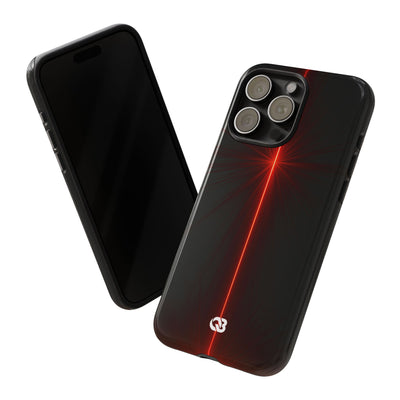 Red Tough Phone Case for iPhone - Crimson Flare Vector