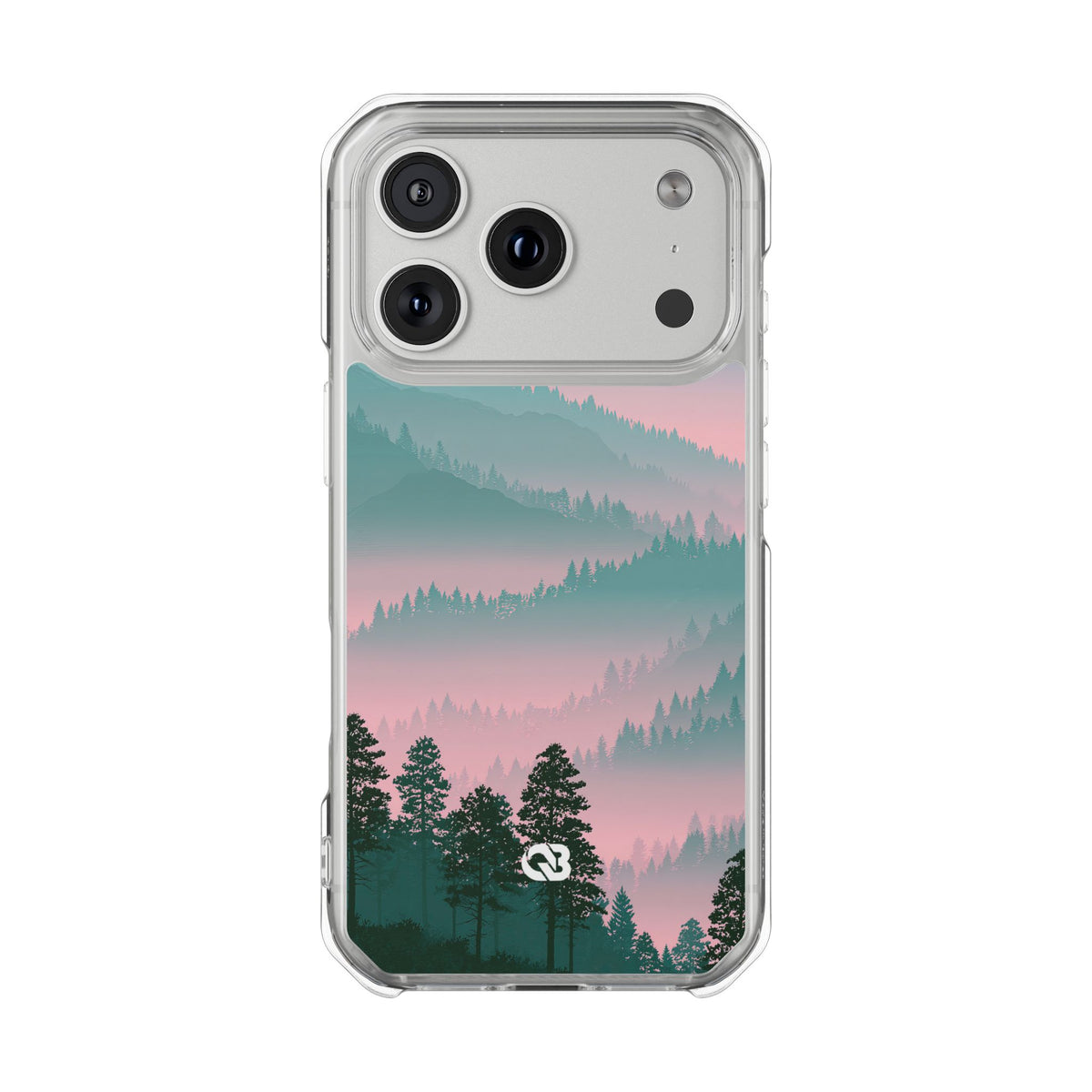 Alpine Horizon · Clear Impact Magnetic Phone Case for iPhone ·  Green