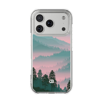 Alpine Horizon · Clear Impact Magnetic Phone Case for iPhone ·  Green