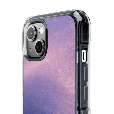 Ethereal Violet Glow · Clear Impact Magnetic Phone Case for iPhone · Purple