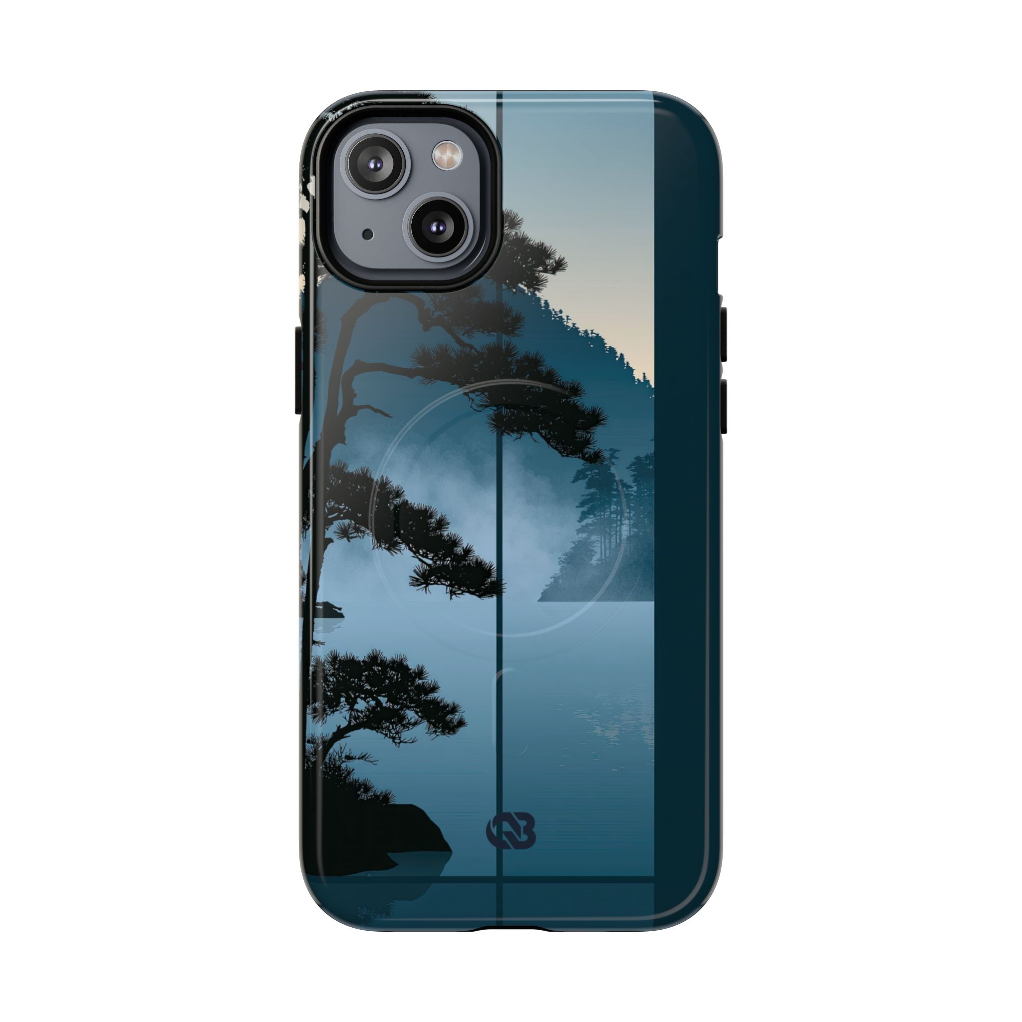 Blue Tough 2.0 Magsafe Phone Case for iPhone - Kyoto Mist Pine