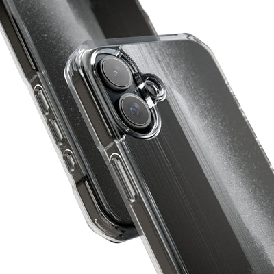 Black Impact MagSafe Phone Case for iPhone - Brutalist Pixel Monolith