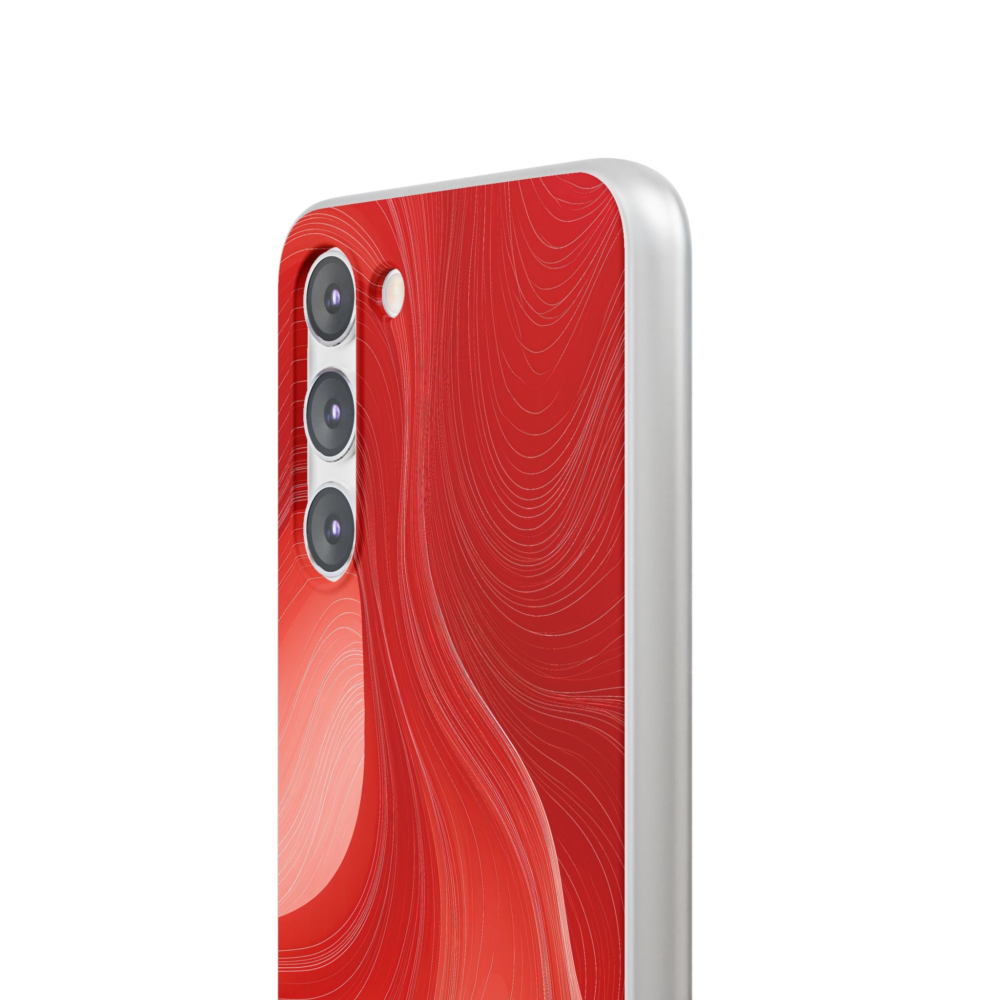 Red Lite Phone Case for Samsung - Crimson Silk Strands