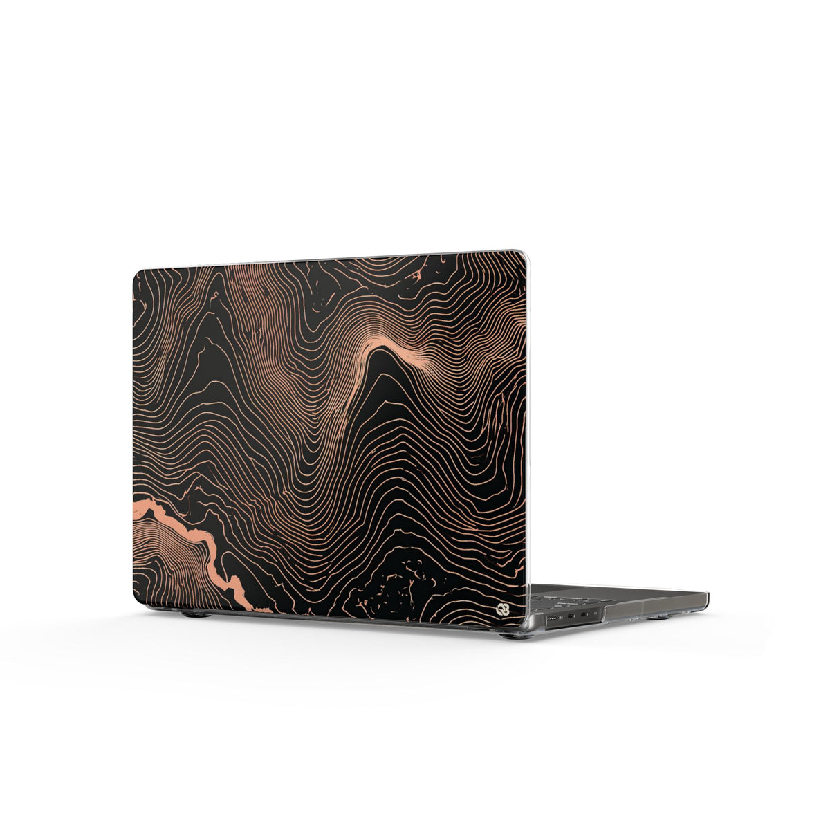 Mesa Elevation Contour · Clear Hard Case for MacBook · Black