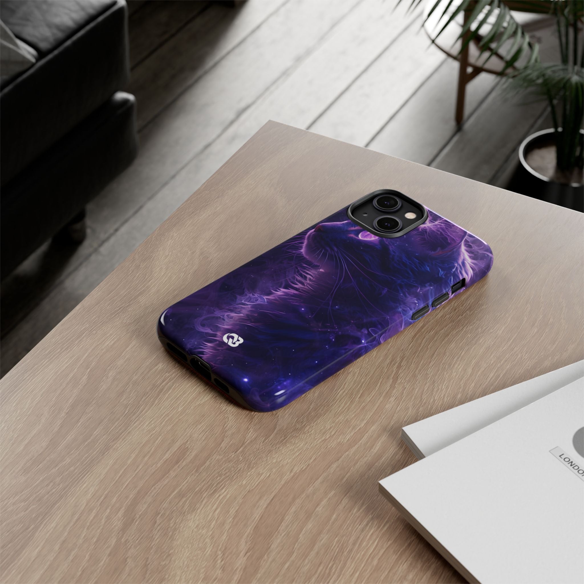 Purple Void Feline · Tough Custodia per iPhone