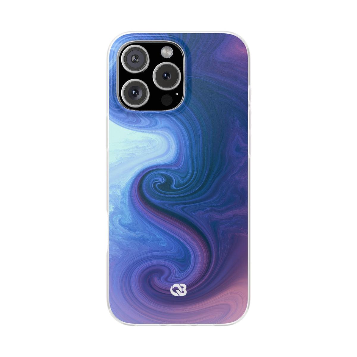 Azure Fluid Swirl · Lite Phone Case for iPhone ·  Blue