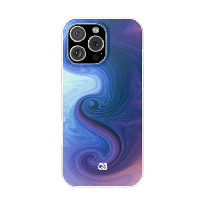 Azure Fluid Swirl · Lite Phone Case for iPhone ·  Blue