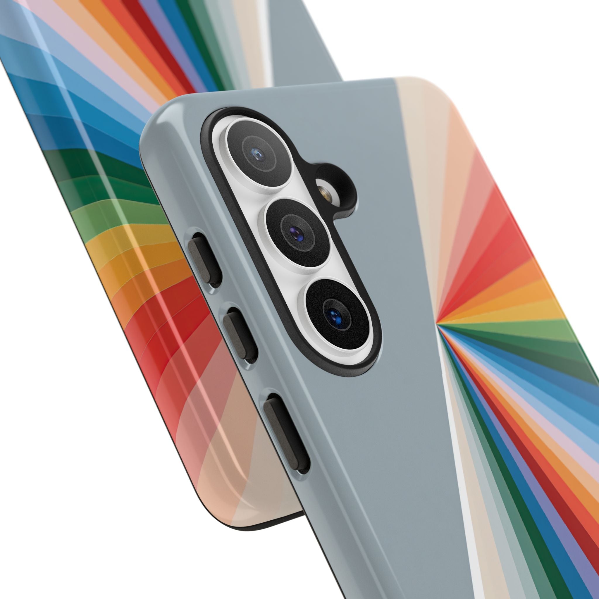 Grey Tough Phone Case for Samsung - Slate Prism Burst