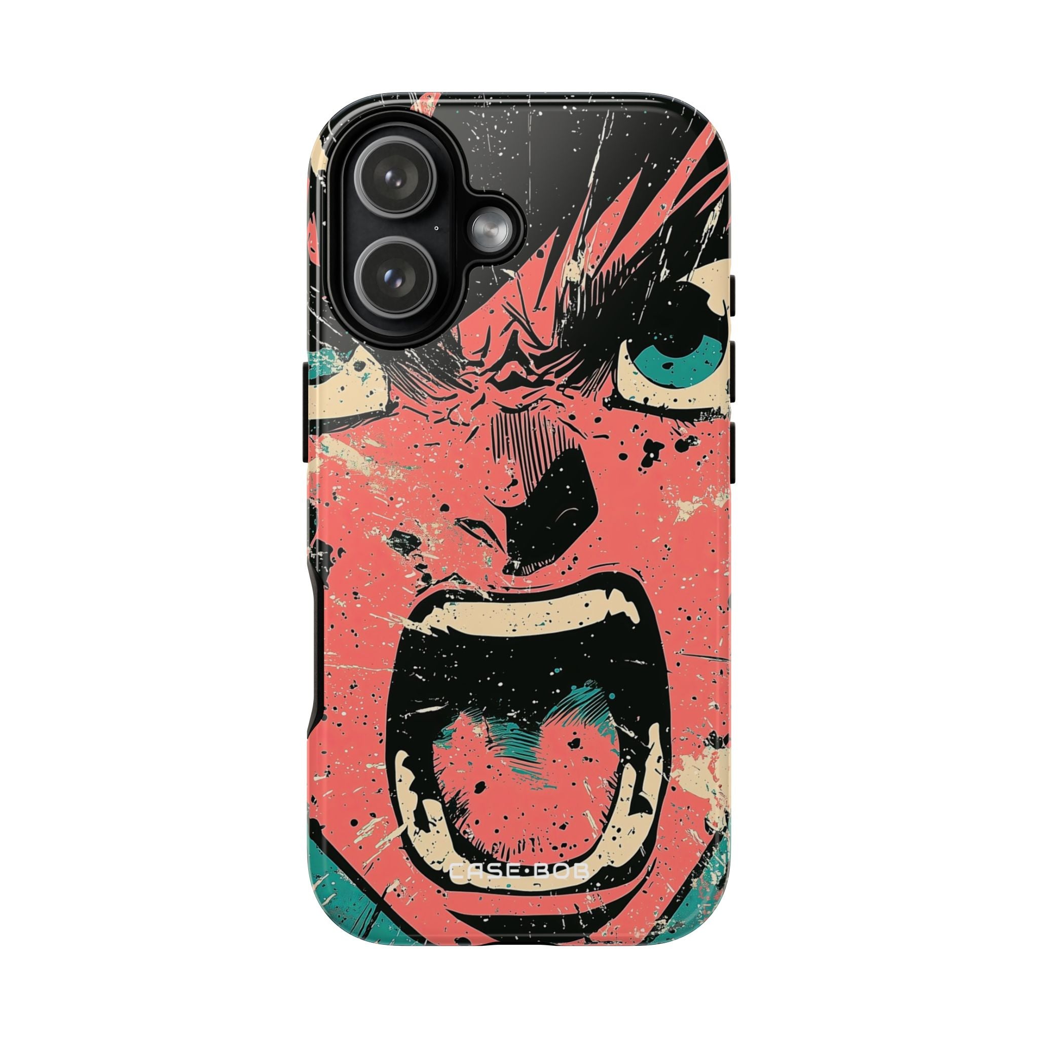 Screaming Face Pink iPhone 17 Case - Tough - CASE•BOB