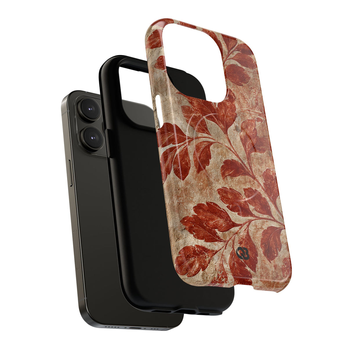 Terracotta Botanical Fresco · Tough 2.0 Magnetic Phone Case for iPhone · Red