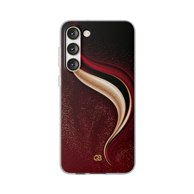 Gilded Crimson Flow · Lite Phone Case for Samsung · Red