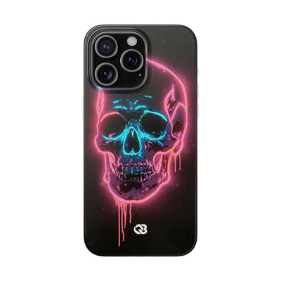 Neon Drip Skull · Lite Phone Case for iPhone ·  Black