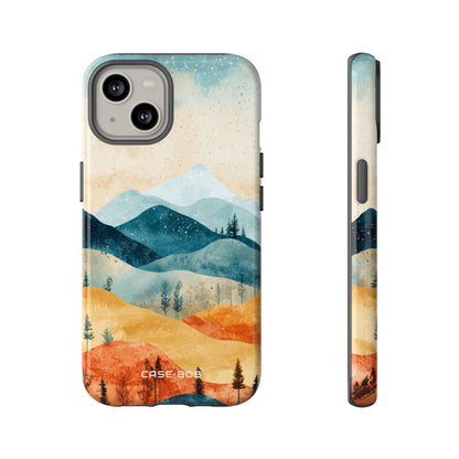 Moonlit Mountains iPhone 14 Case - Tough