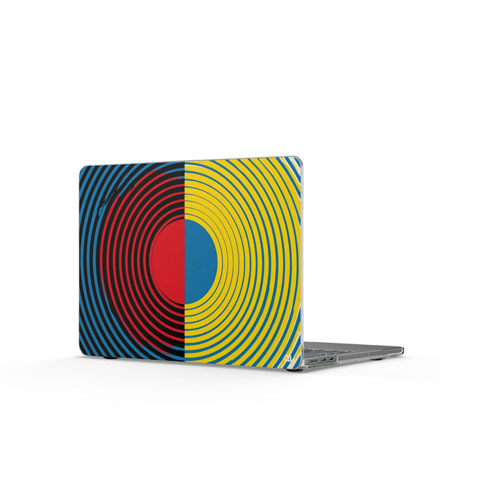 Chromatic Orbit · Clear Hard Case for MacBook · Blue
