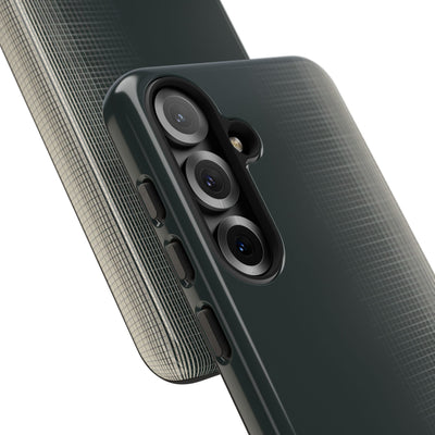 Grey Tough Phone Case for Samsung - Charcoal Tech Grid