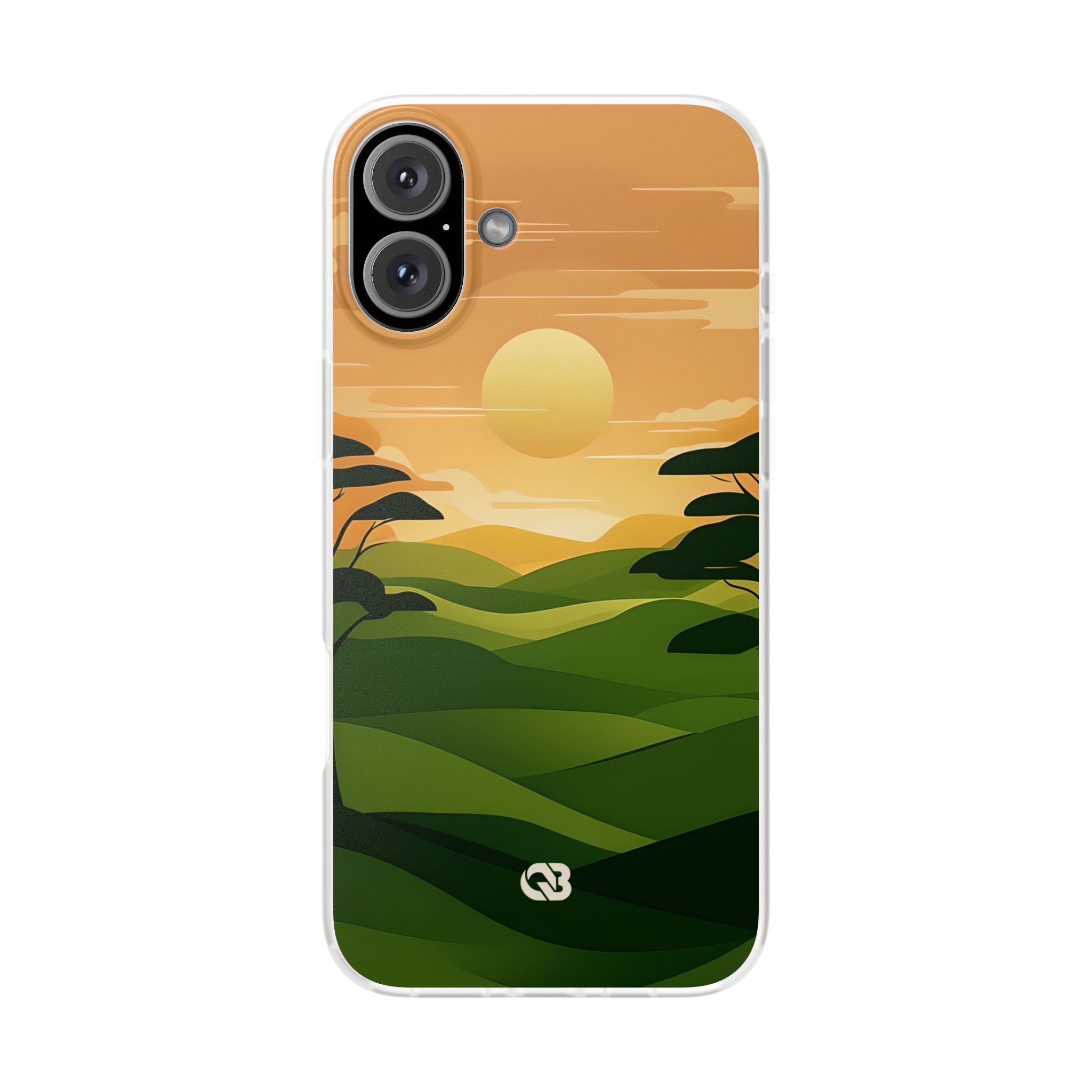 Verdant Horizon Sun · Soft Phone Case for iPhone