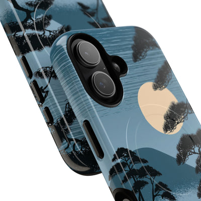 Blue Tough 2.0 Magsafe Phone Case for iPhone - Midnight Kyoto Pine