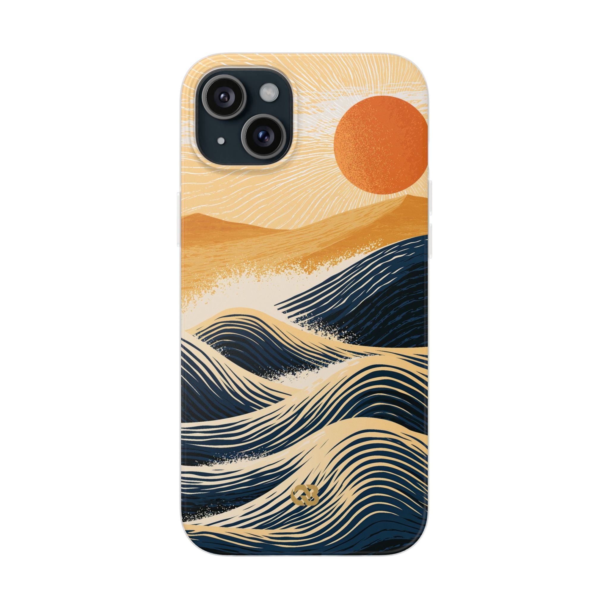 Blue Lite Phone Case for iPhone - Kyoto Cresting Tide