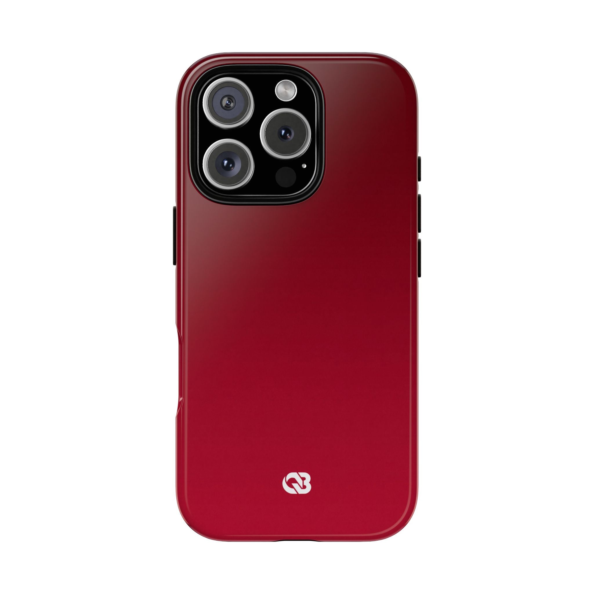 Red Tough Phone Case for iPhone - Crimson Velvet Fade