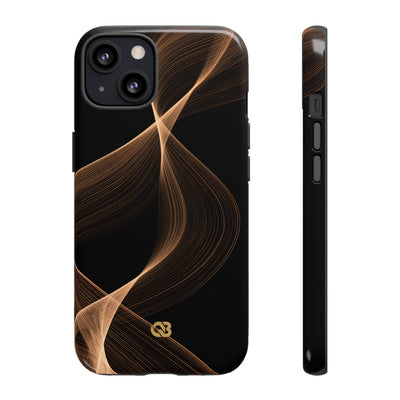 Amber Contour Flow · Tough Phone Case for iPhone · Black