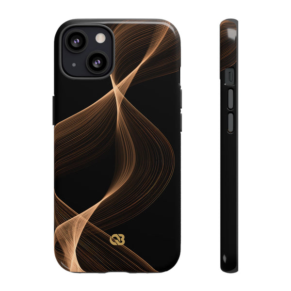 Amber Contour Flow · Tough Phone Case for iPhone · Black