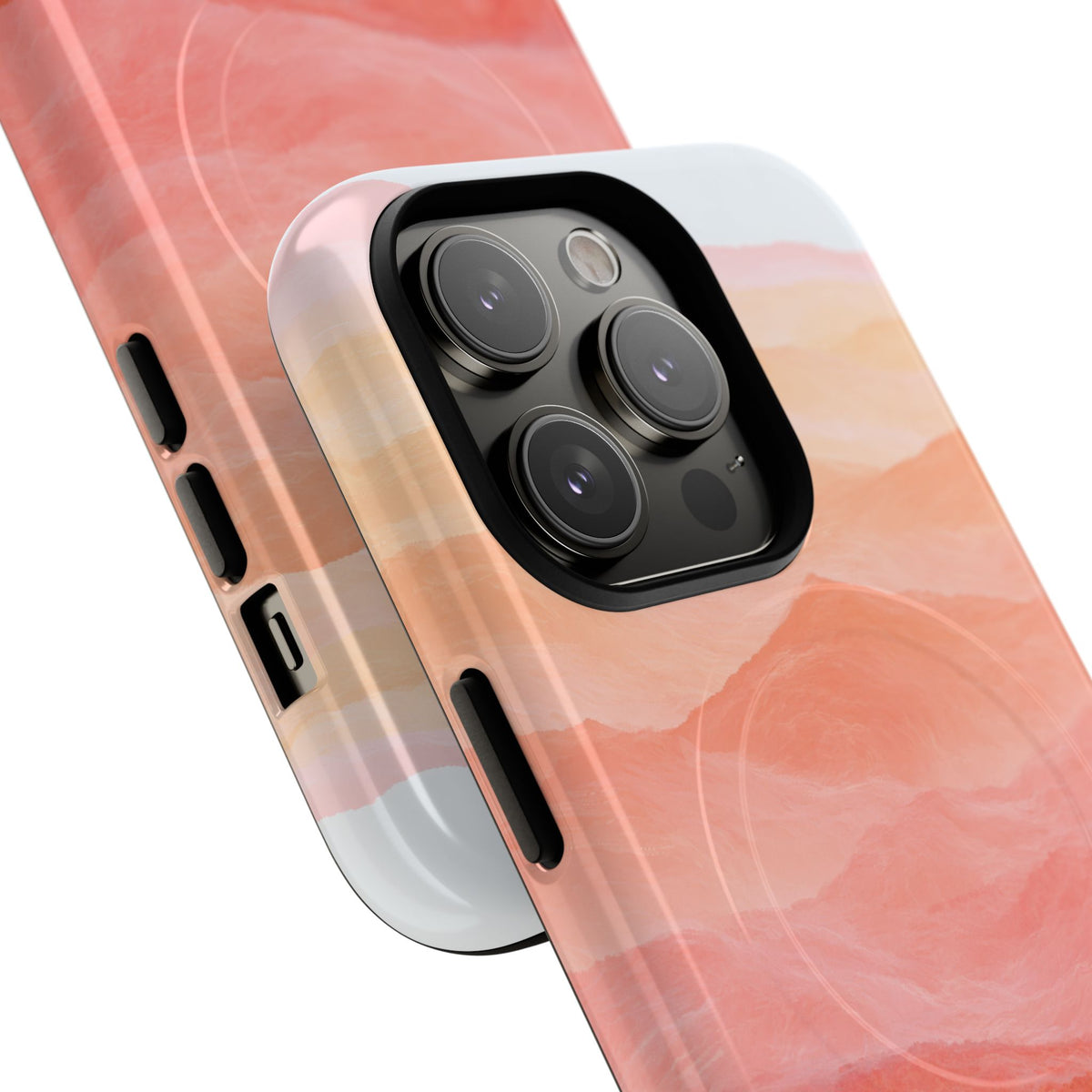 Alpenglow Ridge Vista · Tough 2.0 Magnetic Phone Case for iPhone · Orange