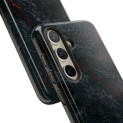 Crimson Rift · Tough Phone Case for Samsung · Black