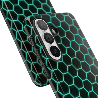 Neon Hex Spectrum · Tough Phone Case for Samsung · Teal