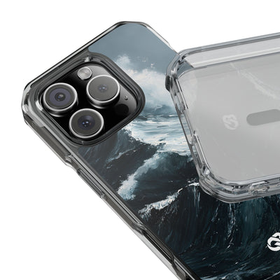 Nordic Swell · Clear Impact Magnetic Phone Case for iPhone · Blue