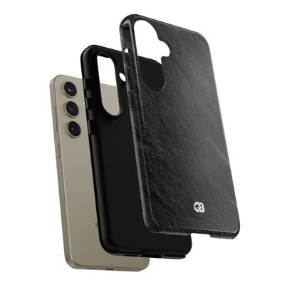 Black Tough Phone Case for Samsung - Raw Obsidian Slate