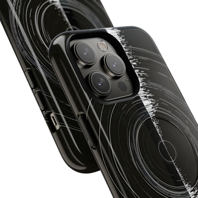 Black Tough 2.0 Magsafe Phone Case for iPhone - Obsidian Orbital Signal