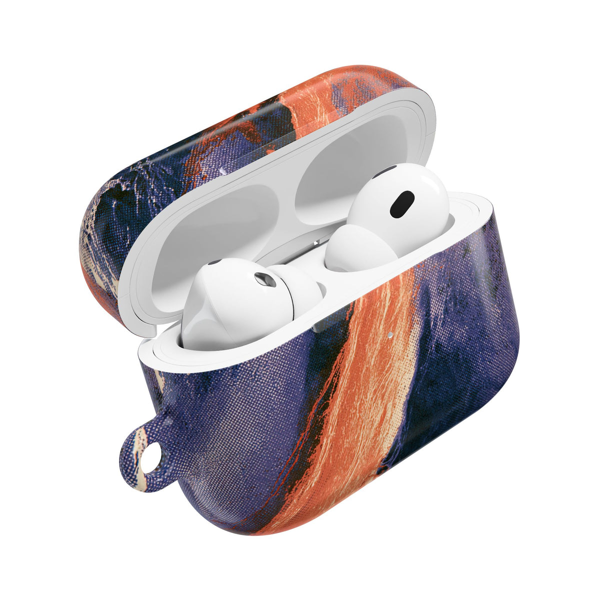 Solar Aura Drift · Hard Case for AirPods & AirPods Pro · Orange