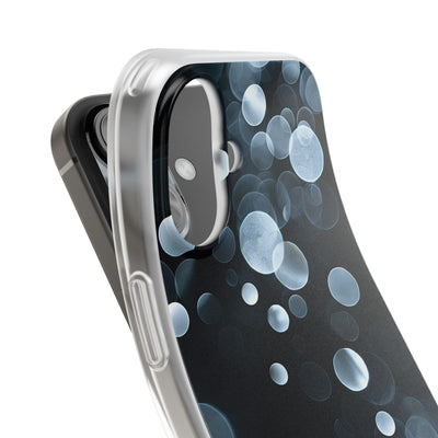 Black Lite Phone Case for iPhone - Silver Orbit Glow