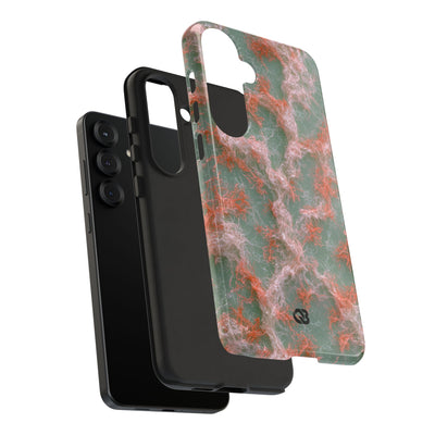 Coral Pixel Matrix · Tough Phone Case for Samsung · Green