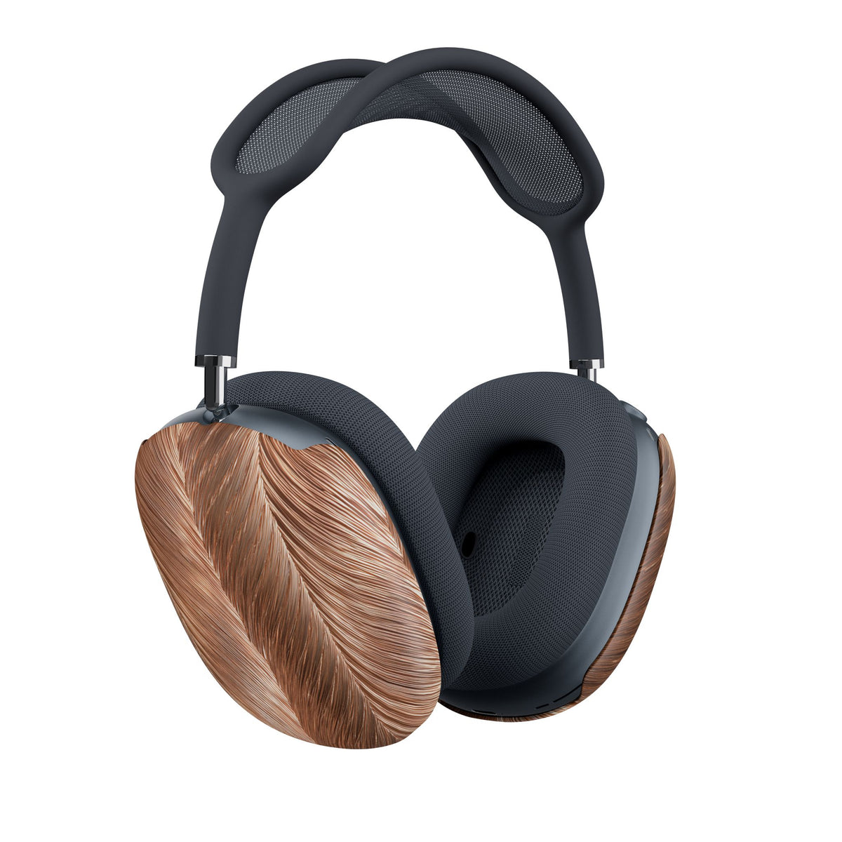 Rose Gold Weave · Hard Case for AirPods Max · Brown