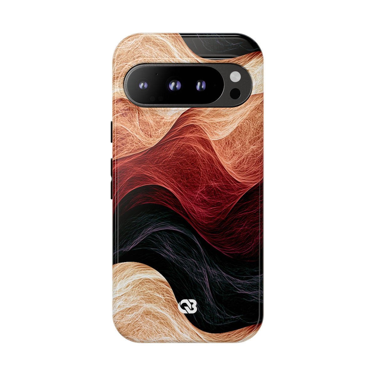 Ember Wave Dispersion · Tough Phone Case for Pixel ·  Red