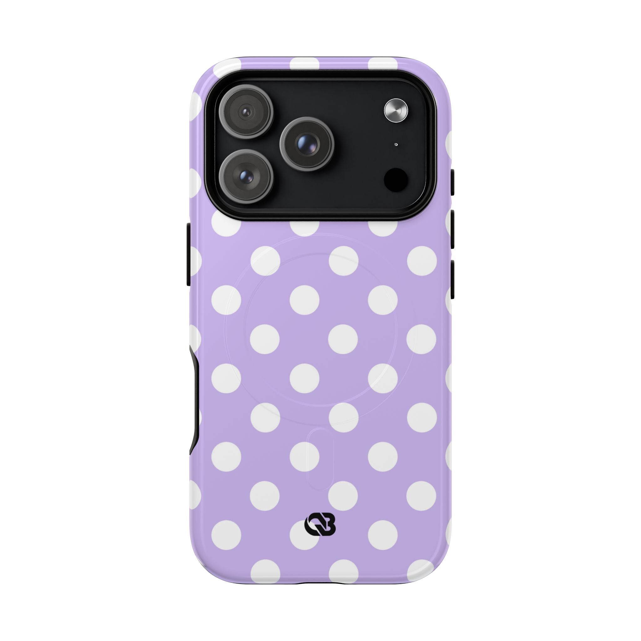 Lavender Polka Grid · Tough+ Phone Case for iPhone · Magsafe