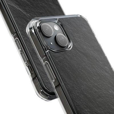 Black Impact MagSafe Phone Case for iPhone - Raw Obsidian Slate